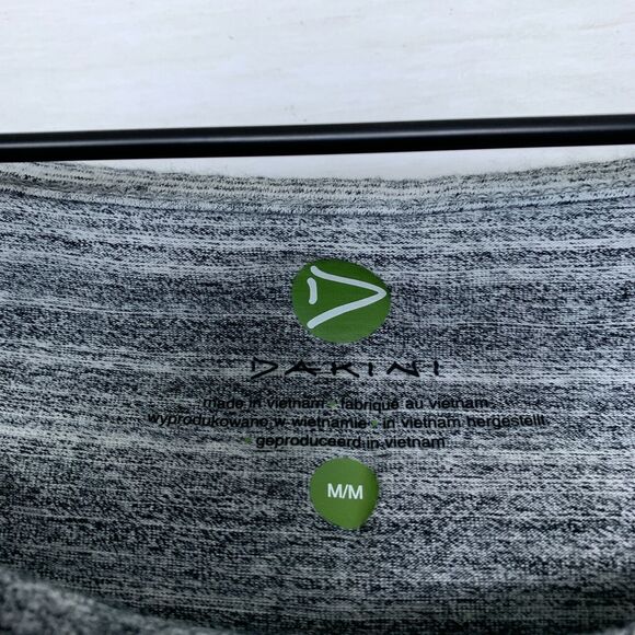 Dakini Athleisure Cut Out Back Dress Heather Gray Stretch Casual Womens Medium - Picture 5 of 6